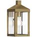 Nyack 10 1/2" High Antique Brass Outdoor Wall Light