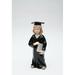 Winston Porter McHenry Graduate Girl Figurine Porcelain/Ceramic in Black/Brown | 4.63 H x 1.88 W x 2 D in | Wayfair