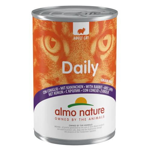 48x400g Kaninchen Almo Nature Daily Menu Katzenfutter nass