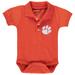 Infant Orange Clemson Tigers Polo Bodysuit