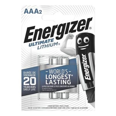 2er-Pack Batterien »Ultimate Lithium« Micro / AAA / FR3, Energizer