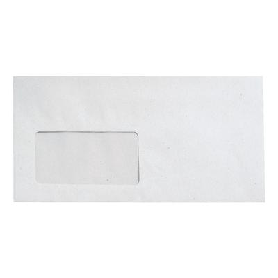 Recycling-Briefumschläge DL mit Fenster und Selbstklebung - 1000 Stück weiß, OTTO Office Nature, 22x11 cm