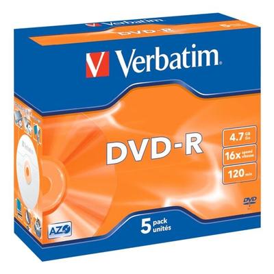Verbatim DVD-Rohlinge »DVD-R« 43519 silber