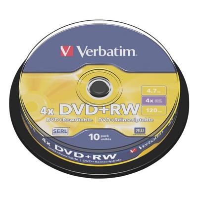 DVD-Rohlinge »DVD+RW« 10er-Spindel silber, Verbatim