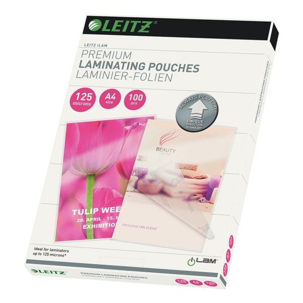 Leitz Laminierfolien iLAM Pouch A4 100 Stück 125 mic transparent, 21.6x30.3 cm Image