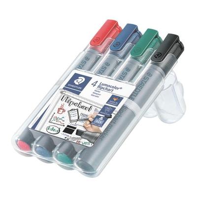 Staedtler 4er-Pack Flipchart Marker »Lumocolor 356 B« schwarz