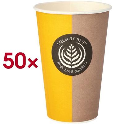 Papstar Pappbecher 0,3L »To Go« für Heißgetränke mehrfarbig, 11.6 cm