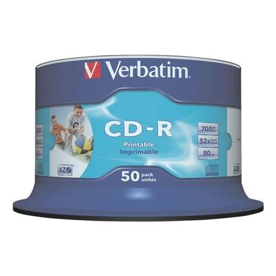 Verbatim CD-Rohlinge »Printable CD-R« silber