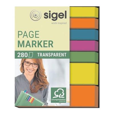 Sigel Haftmarker »Transparent« HN616 50 x 6 mm + 50 x 12 mm transparent, 5x0.6 cm