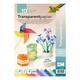 Transparentpapier 115 g/m² 10 Farben A4 10 Blatt transparent, folia, 30x21 cm