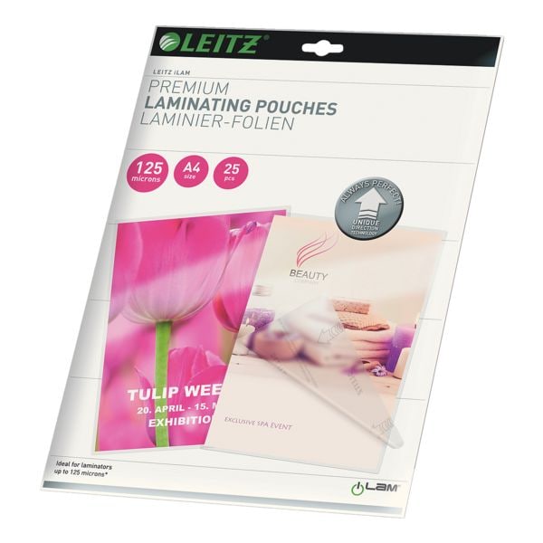 Leitz Laminierfolien iLAM Pouch A4 25 Stück 125 mic transparent, 21.6x30.3 cm Image