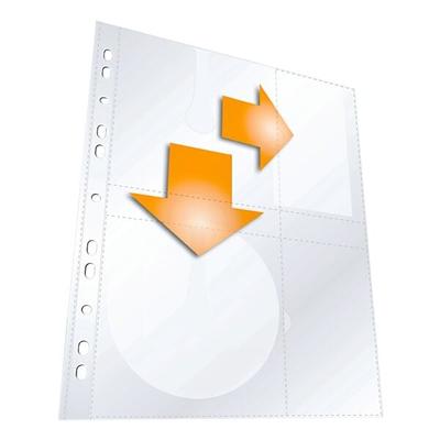 Durable CD/DVD/Blu-ray-Schutzhüllen transparent, 21x29.7 cm