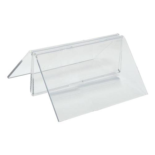 Prospekt-/Menu-/Kartenhalter »deflecto®« transparent, deflecto, 10×4.5×8 cm