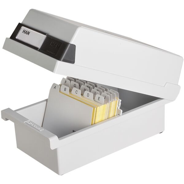 HAN Karteikasten »967« A7 quer bis zu 800 Karten grau, 13.3x12.3x25 cm Image