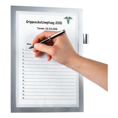 Durable Selbstklebender Inforahmen »Duraframe Note 4993« A4 silber, 23.5x32.3 cm Image