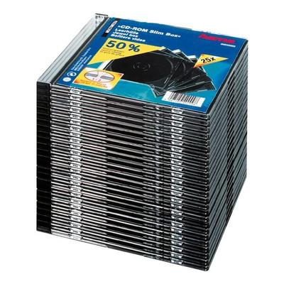 Hama CD/DVD/Blu-ray-Leerhüllen »Slimline« - 25er-Set transparent, 12.5x14.2x0.52 cm