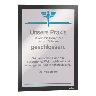 Durable Info-Rahmen DIN A4 »Duraframe 4872« selbstklebend mit Magnetdeckel schwarz, 23.8x32.4 cm