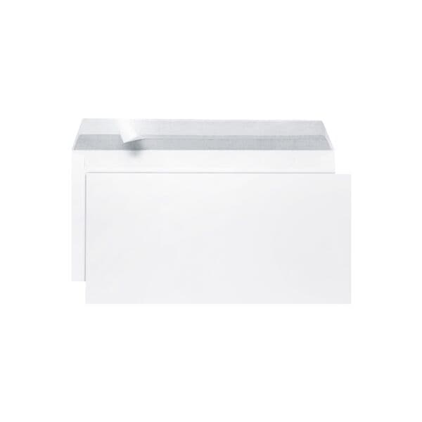 Steinmetz Briefumschläge »Miniboxen« DL ohne Fenster mit Haftklebung - 700 Stück weiß, 22x11 cm