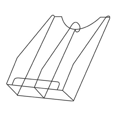 Kerkmann Prospektfach für Prospektständer »6338« transparent, 23x31x6 cm