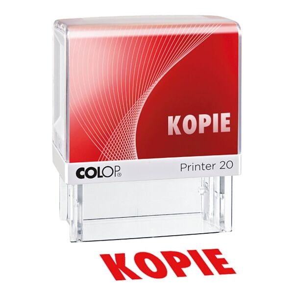 Colop Textstempel »Printer 20/L Kopie« rot, 5.8x7x3 cm Image