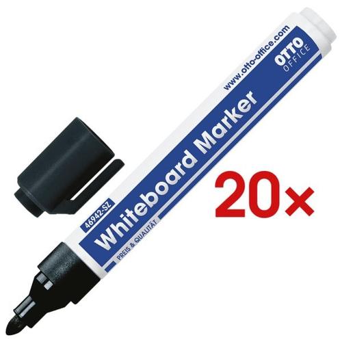 OTTO Office 20x Whiteboard-Marker schwarz