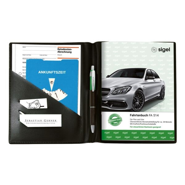 Sigel Fahrtenbuch-Einband »EF510« (für A5 hoch) schwarz Image