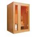 SunRay Saunas Baldwin 2 Person Traditional Steam Sauna, Wood in Brown | 75 H x 41.5 W x 59 D in | Wayfair HL200SN