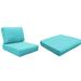 Ebern Designs 12 Piece Outdoor Lounge Chair Cushion Set Acrylic in Green/Blue | 6 H in | Wayfair 7462EE51DECB4AABB06A78F35148DD13