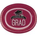 Creative Converting Graduation School Spirit Paper Dinner Plate in Red | Wayfair DTC320045OVAL