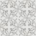 Villa Lagoon Tile Boden H Sencillo 8" x 8" Cement Patterned Wall & Floor Tile Cement in Black/Gray/White | 7.87 H x 7.87 W x 0.47 D in | Wayfair