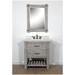 Gracie Oaks Zaleski Rustic Solid Fir 31" Single Bathroom Vanity Set Quartz Top in Brown/Gray | 34 H x 31 W x 22.5 D in | Wayfair