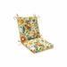 Bay Isle Home™ Kulpsville Glow Tiger Lily Outdoor Rocking Chair Cushion Polyester in Blue/Brown/Green | 3 H x 18 W in | Wayfair