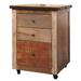Millwood Pines Stinchcomb 3 Drawer Vertical Filing Cabinet Wood in Brown/Green | 32 H x 24 W x 24 D in | Wayfair 9A9D970B4B844D0480C2733235068623