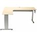 Latitude Run® Maciejewski Height Adjustable L-Shape Gaming Desk Metal in Gray/White | 72 W x 72 D in | Wayfair DA80D2DDE34C43DD81415D453EA0E4C6