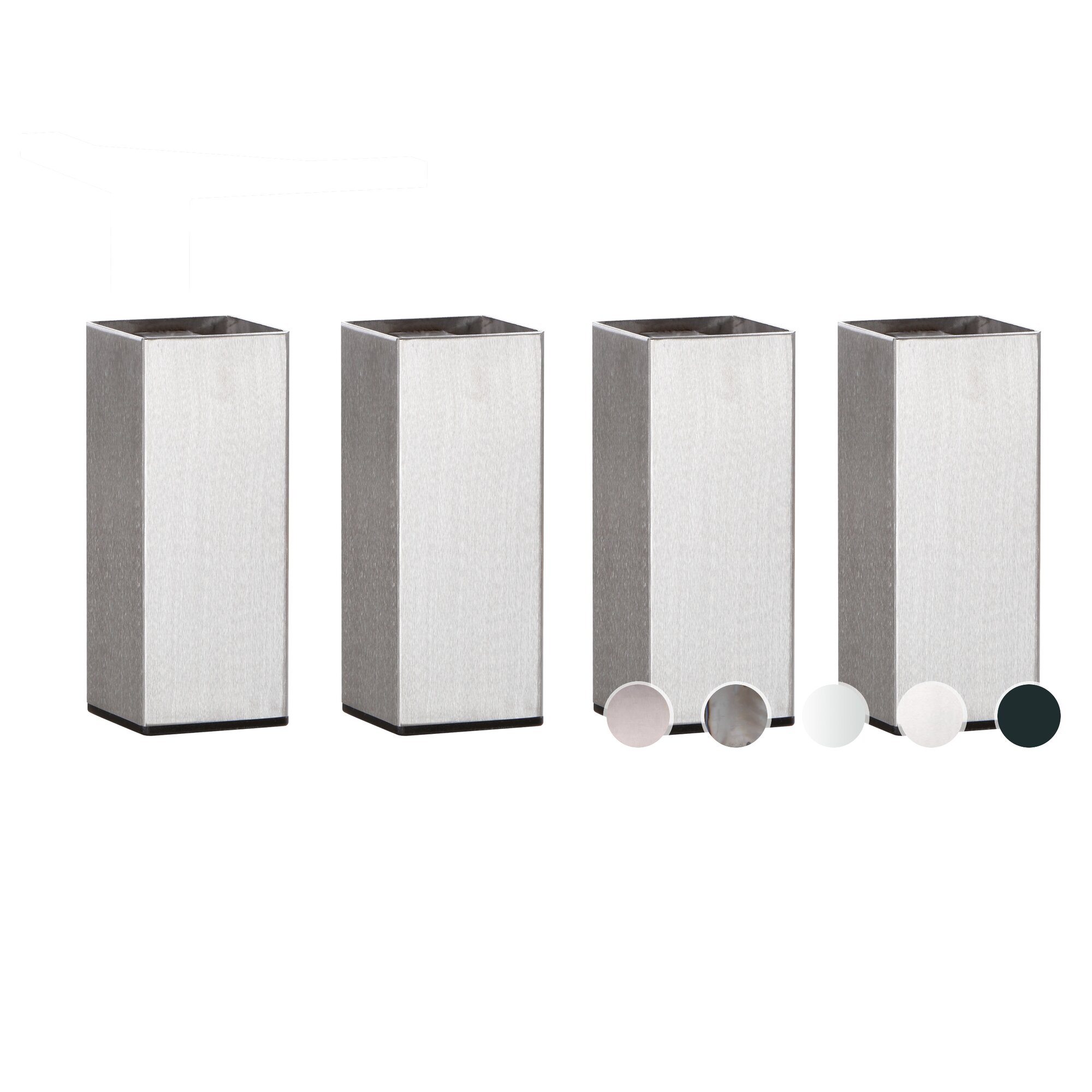 Hasena Füsse Mico 4er-Set / 10 cm / alu