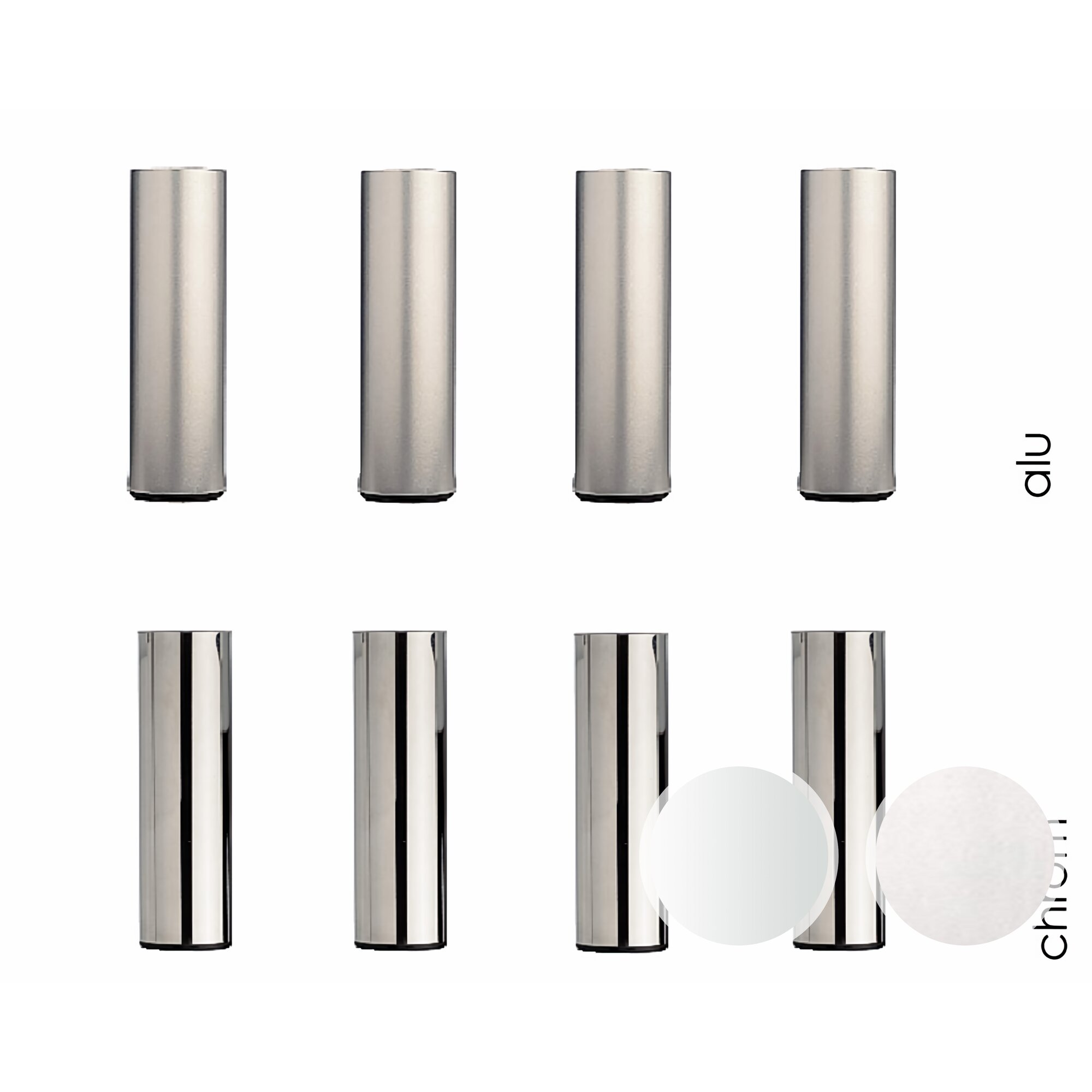 Hasena Füsse Soko 4er-Set / 20 cm / Alu