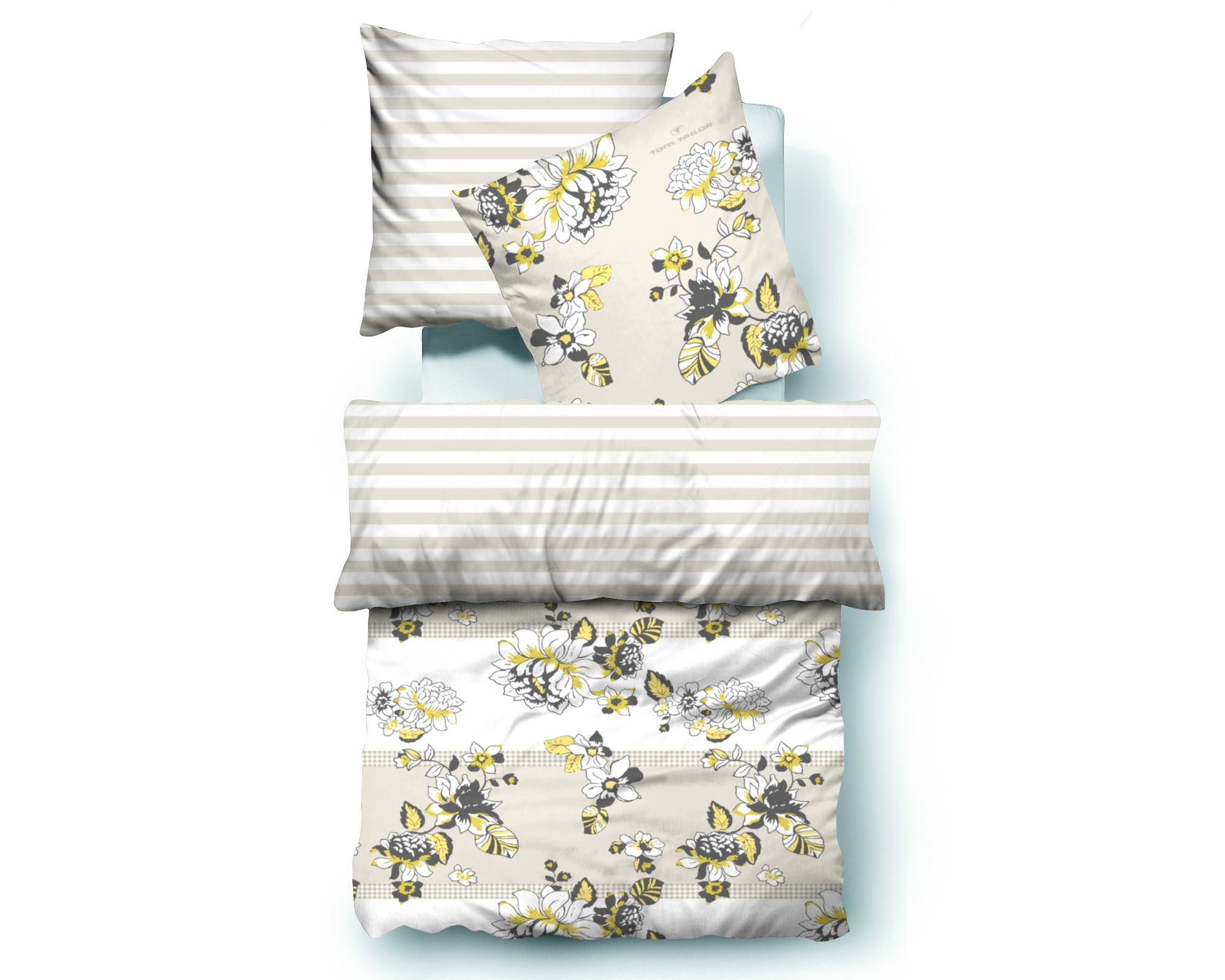 Tom-Tailor Satin Bettwäsche 69394 Fb. 826 155x220 cm / 80x80 cm