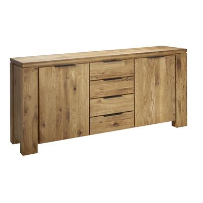 Schösswender »Oviedo« Wildeiche Massivholz Sideboard - 4 Schubladen / 2 Türen 2-türig 4 Schubkästen Image