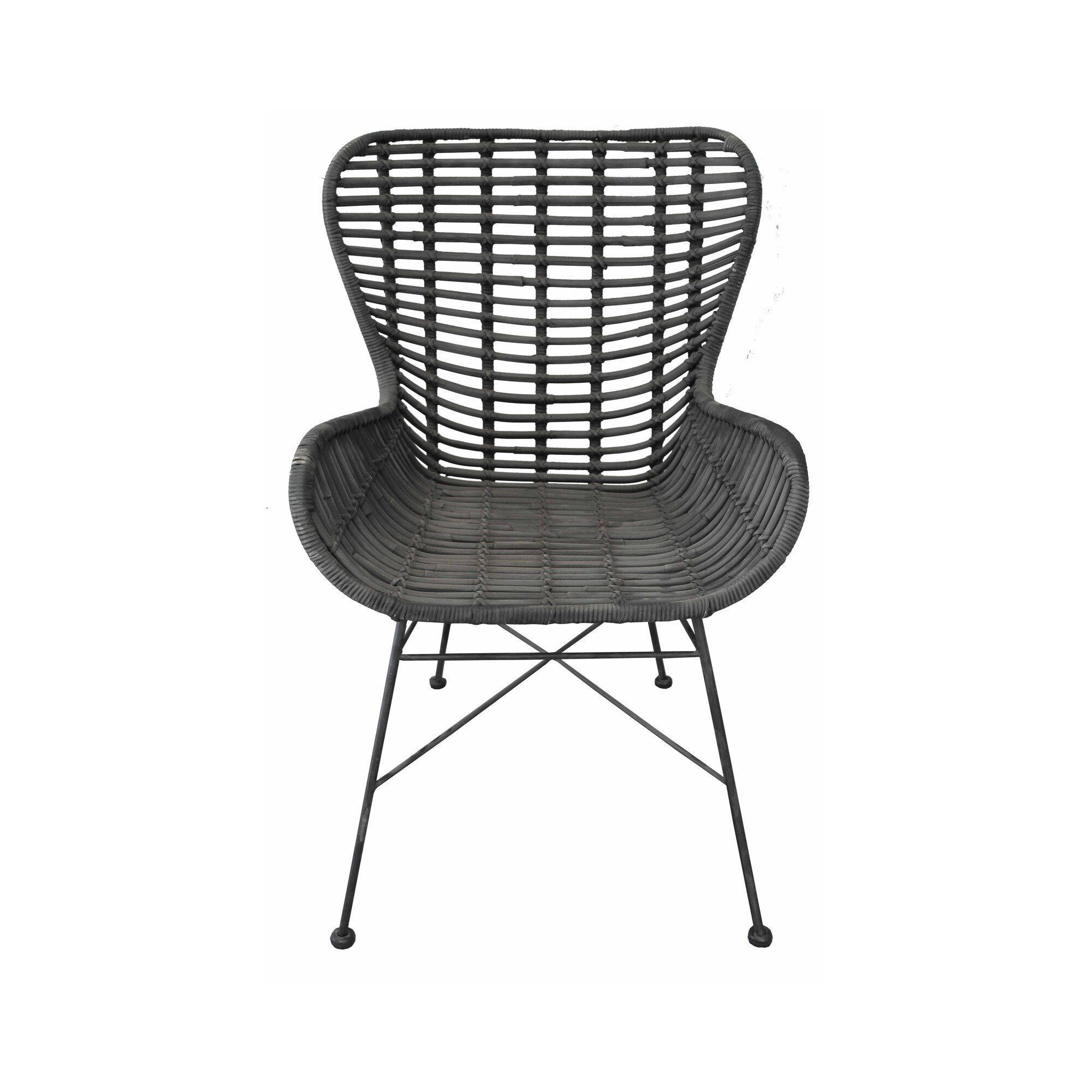 SIT Rattan Vintage Big Stuhl Rattan ungeschält