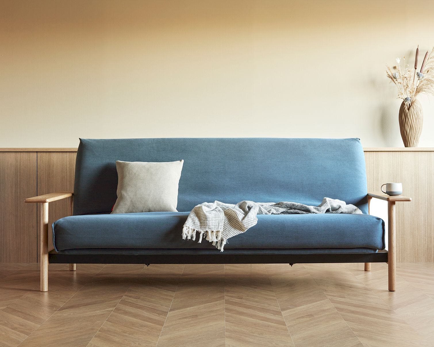 Innovation Balder Multifunktionales Klappsofa 140x200 cm / 562 Grün / Spring / ohne Bezug