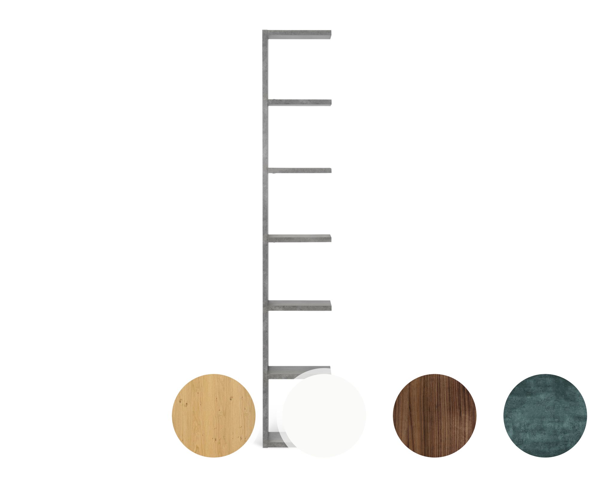 TemaHome »Pombal« Anbaumodul Anbauregal / H 224 cm / B 71 cm / Walnuss Image