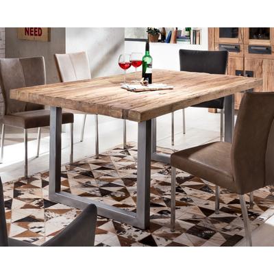 SIT Tops & Tables Esstisch Massivholz Teak 200x100 cm / Eisen antikbraun