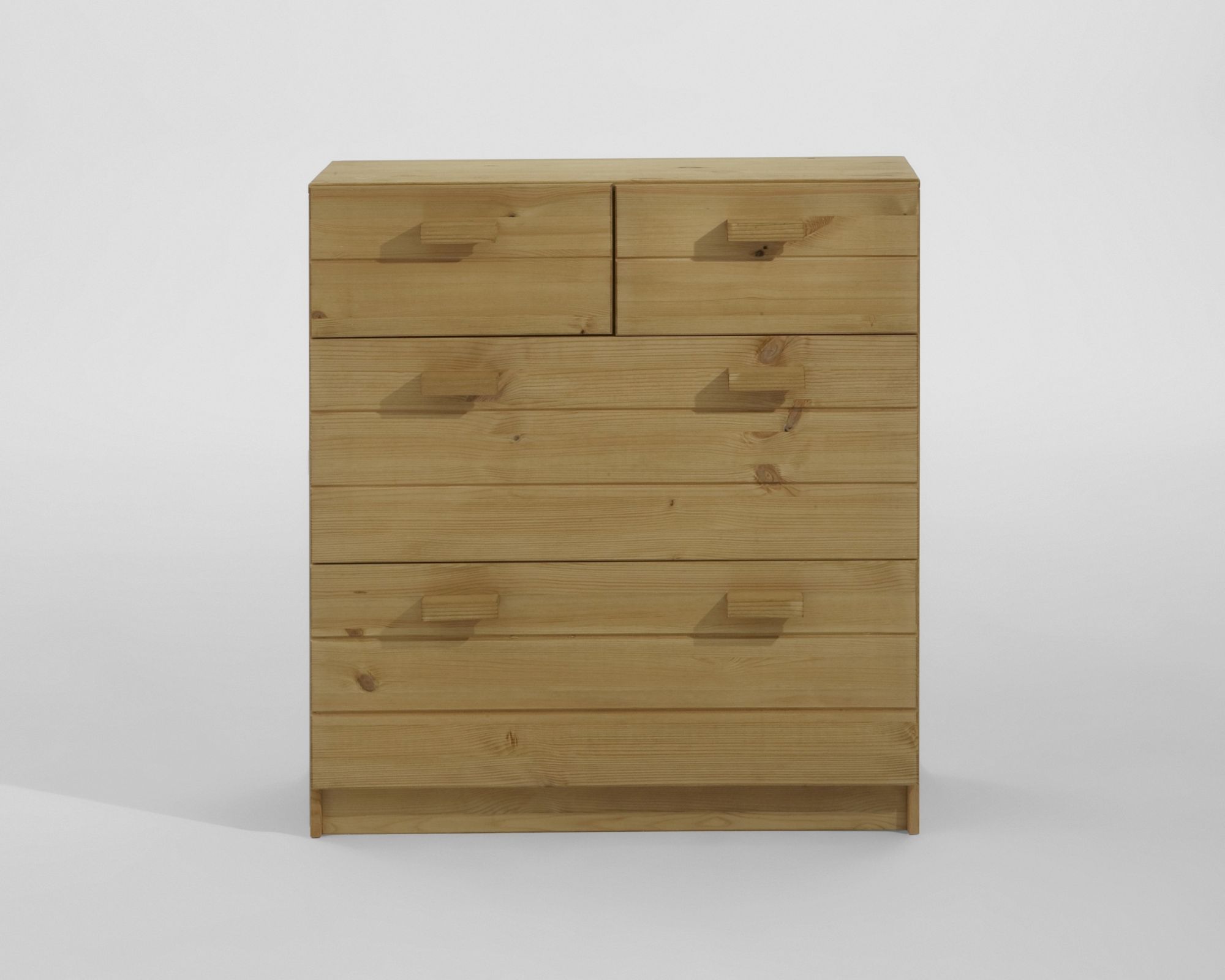 INFANSKIDS Kinderzimmer Kommode - 4 Schubfächer gelaugt / B 81 x H 88 x T 33,5 cm