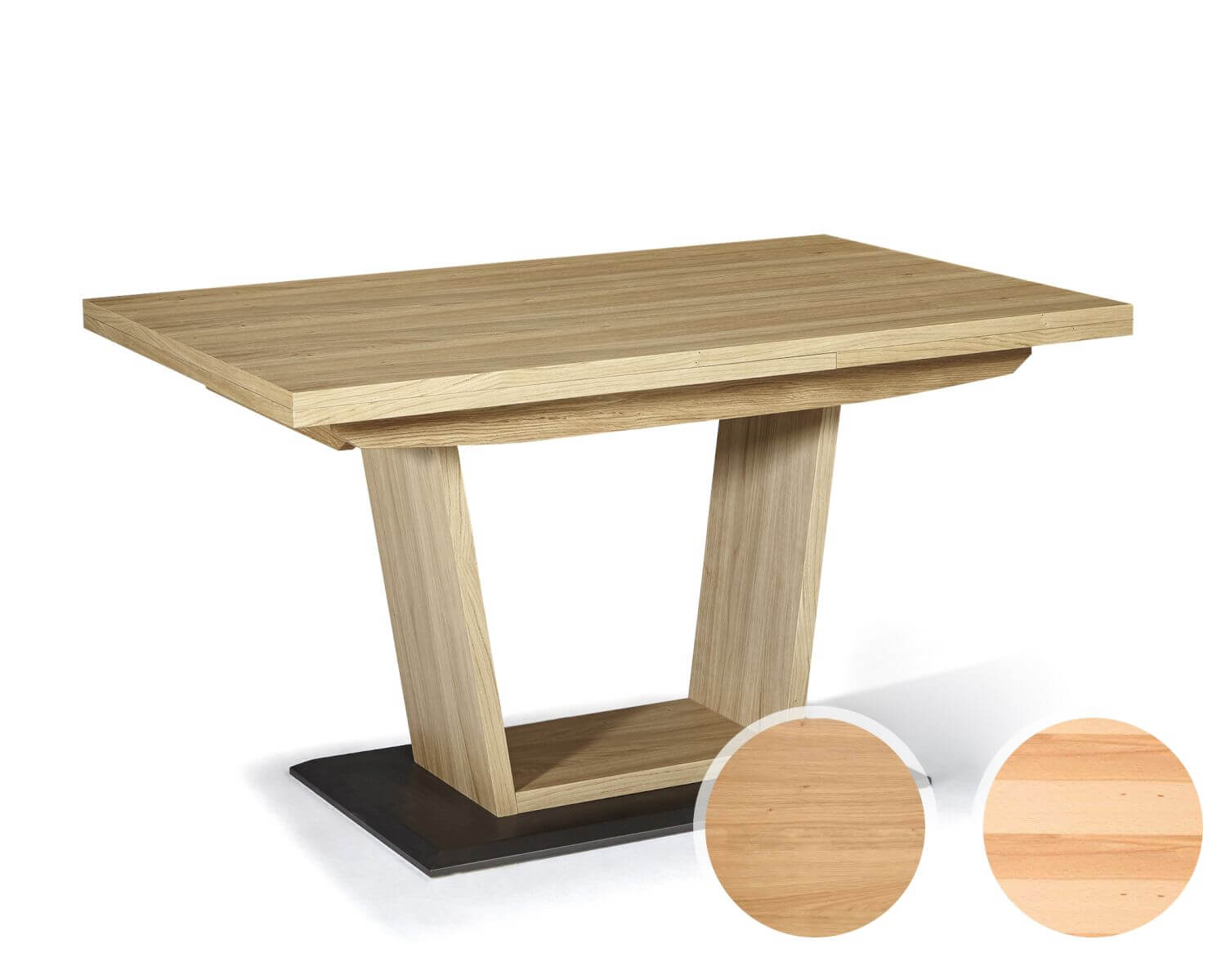 Schösswender »Ontario« 200 Säulentisch mit Funktion / 100x160 cm / Kernbuche natur