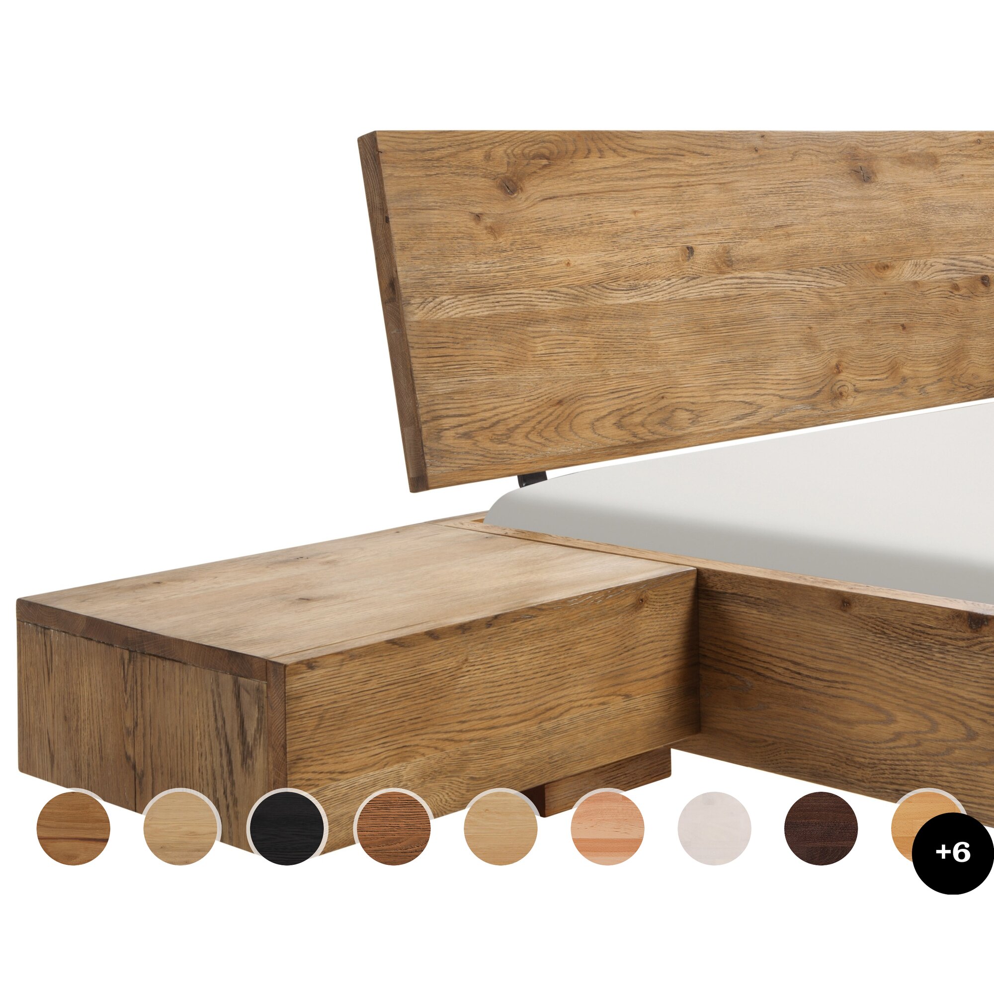 Hasena Nachttisch Caja Eiche graphit