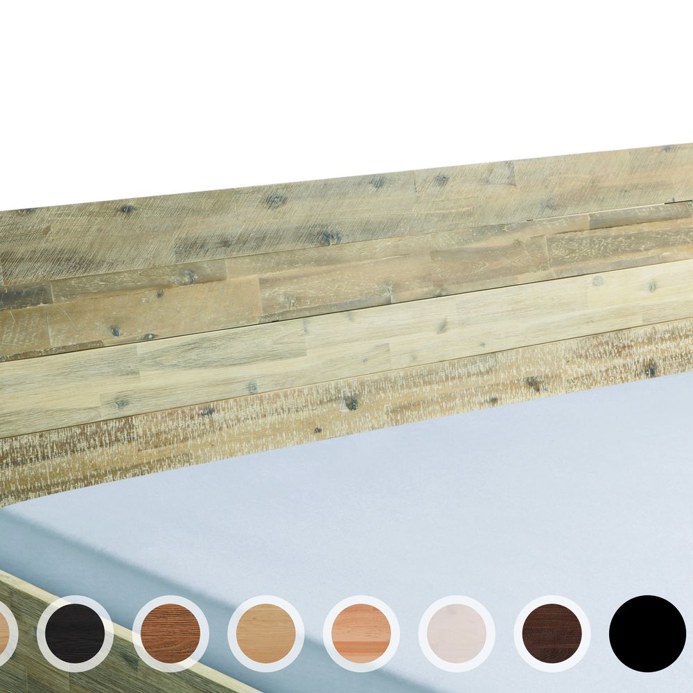 Hasena Kopfteil Varus 180 cm / Eiche graphit, gebürstet, geölt Image