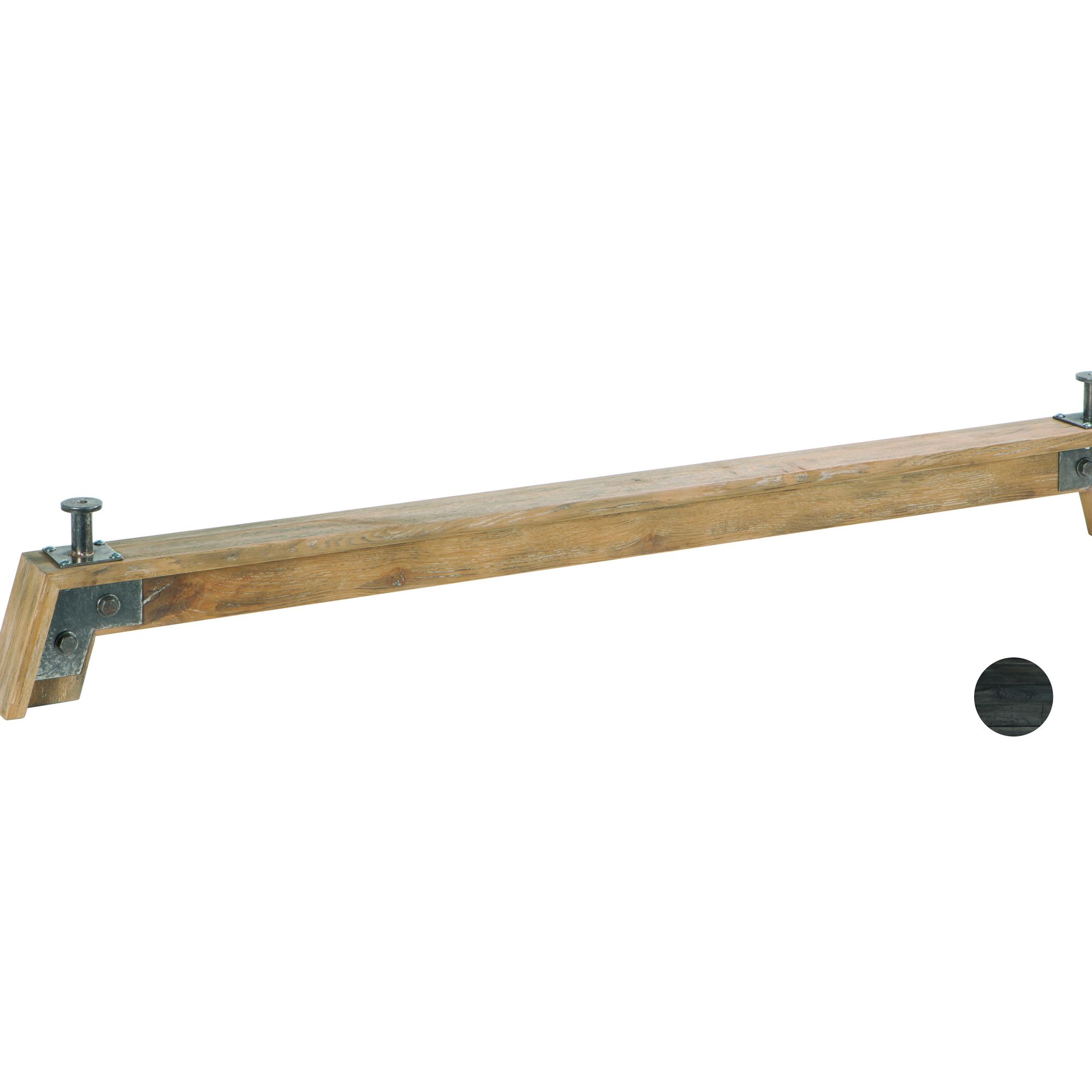 Hasena Füsse Stabil 2er-Set / 25cm / 140 cm / Akazie Vintage braun, lackiert