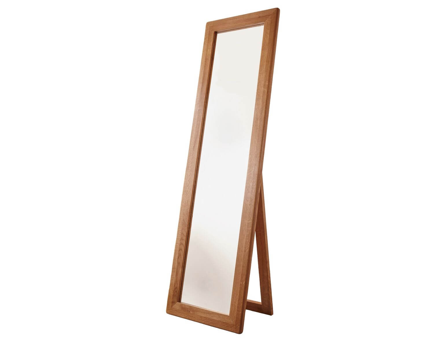 3S Frankenmöbel »Corner« Massivholz Garderoben Standspiegel KM-0240 / Wildeiche geölt / 50 x 175 x 35 cm