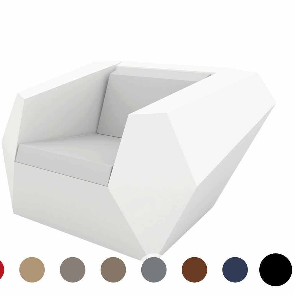 Vondom »FAZ« Outdoor Lounge Sessel Lackiert Hochglänzend / Anthracite