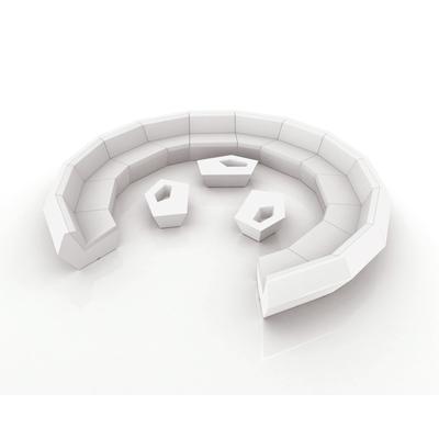 Vondom »FAZ« Outdoor Modul Seiten-Modul links / Lackiert Hochglanz / Beige / B 121 x H 70 x T 100 cm Image